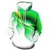 2024 Transfronterizo Nuevo Sudadera con Capucha Estampado Digital 3D Holgada Moderna para Hombre