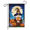Banderas de Jardín de Halloween Transfronterizas, Lindas Decoraciones Festivas de Fantasmas, Banderas para Jardín y Patio, Banderas de Bienvenida para la Puerta Principal