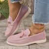 Otoño 2023 Nuevos mocasines de estilo británico que combinan con todo para mujer Primavera y otoño Zapatos planos cómodos sin cordones de talla grande