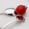 Dibujo animado lindo acero inoxidable 304 ciervo cuchara tenedor de fruta vajilla hogar niños revolver postre cuchara de café