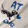 Camiseta de Manga Corta de Algodón Puro para Mujer, Nuevo Estilo de Verano, Moderna y Elegante, Estampado de Dachshund Blanco, Cuello Redondo, Talla Grande, Top que Cubre el Cuerpo