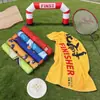 Toalha Esportiva Longa Fitness Especial Suporte Maratona Atividade Competição Estampada Microfibra para Sensação Fresca