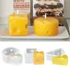 Adornos de Vela Aromática de Queso Geométricos Hechos a Mano Molde de Silicona DIY Resina Yeso Jabón Chocolate Pegamento Herramienta de Pulido