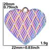 Amor plateado europeo y americano acero inoxidable en stock accesorios de joyería chapado al vacío DIY acero titanio colgante accesorios de collar cierre