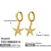 Pendientes colgantes de estrella con circonita de diamantes completos, modernos y versátiles, estilo europeo y americano, pendientes personalizados de acero inoxidable con borlas de lujo ligero
