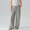 Pantalones anchos de pierna recta para tallas grandes, nuevos pantalones deportivos de chándal para mujer Otoño 2026, de cintura alta, corte holgado, pantalones de yoga casuales para personas altas