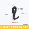 Gancho para Ropa Acero Inoxidable Gancho Negro Mueble Armario Gancho para Abrigos Armario Cocina Baño Puerta Metal Gancho para Pantalones