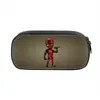 Nueva Estuche de Lápices de Deadpool y Wolverine Estudiante Gran Capacidad Caja de Papelería Genial Poliéster Resistente al Desgaste Estuche de Lápices de Almacenamiento Lote