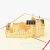 Directamente del Fabricante, el Clásico Extranjero Más Vendido de Amazon Tarjeta de Felicitación Calada de Papel Cortado Arquitectónico 3D, Hecha a Mano