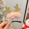 Tocado navideño Cuerno de alce horquilla para el cabello horquilla para el cabello adulto Accesorios para el cabello con clip de joyería para accesorios de fiesta de festival Mori