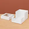 Caja para Pastel de Cumpleaños Transfronteriza 8* 8*8 pulgadas Caja de Embalaje Desechable Pastelería Casera Venta al Por Mayor de Lotes Caja para Pastel