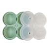 Bandeja de Gelo de Quatro Bolas Mais Vendida Transfronteiriça Gelo Grande Silicone de Grau Alimentício Bandeja de Gelo Redonda Caixa de Gelo Funil Molde de Bandeja de Gelo