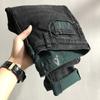 Pantalones vaqueros ajustados de marca de moda de otoño 2023 para hombre, pantalones largos ajustados casuales, sencillos y combinables a la moda.