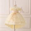 2025 Nuevo Vestido Infantil Transfronterizo de Amazon para Niña Malla Frasco Vestido de Piano para Actuación Encaje kidsdress