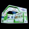 Design de stand interno e fase de construção exposição roupa especial para construção parede de fundo pôster construção de stand exposição