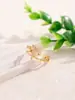 Anel Aberto de Borboleta de Duas Camadas com Letra 26 para Mulheres, Nova Moda Europeia e Americana de Luxo Leve, Joias Versáteis de Nicho Venda por Atacado