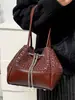 Bolsos Casuales para Mujer 2025 Invierno Nueva Moda Bolso de Hombro de Moda Bolso de Mano de Gran Capacidad Bolso Cubo para Viajes