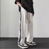 Novas Calças Esportivas Masculinas para Primavera, Verão e Outono, Calças de Moletom Wide-Leg, Calças Retas Casuais Soltas, Simples, Modernas, Estilo Chinês