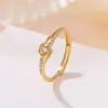 Anel Aberto Ruyi de Prata Pura S925 Yilu, Simples e Elegante, Versátil e Único para o Dia a Dia, Anel Aberto de Prata
