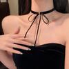 Gargantilla navideña vintage con lazo de terciopelo Pure Desire para mujer, collar sencillo que combina con todo.