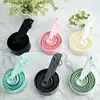 En stock utensilios de cocina para hornear juego de diez cucharas medidoras para pastel DIY con báscula juego de cucharas medidoras de plástico cuchara medidora de leche en polvo