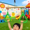 Esportes de Tirolesa Infantil, Tirolesa Aérea, Poste Macaco, Equipamento de Deslizamento, Equipamentos de Puxador Aéreo Externos, Poste de Diversão Não Motorizado