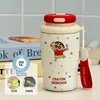 Nueva taza térmica y conservadora de frío, serie de pintura al óleo, un regalo para niños pequeños, portátil para uso en exteriores, taza de café moderna para estudiantes