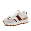 [Personalizado] J6106 Zapatos Blancos Transpirables Nuevos 2025 Primavera y Verano Casual Resistentes al Desgaste Suela Gruesa Aumenta Altura Estilo Coreano
