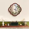 Relógio de Mesa Estilo Madeira Vintage, Relógio de Mesa, Relógio de Parede para Sala de Estar, Decoração de Relógio Retrô, Pendente de Parede de Nicho