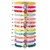 Comercio exterior transfronterizo estilo bohemio estilo vacacional pulsera pomelo uva arcilla blanda dulce pulsera para niños venta al por mayor