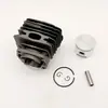 Adecuado para Husqvarna 51 55 Ensamblaje de Cilindro Bloque de Cilindro Camisa de Cilindro Pistón Accesorios para Motosierra 45 mm