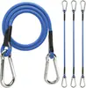 Corda Elástica de Látex Transfronteiriça com Fivela de Metal Alta Elasticidade Amarração de Carga Adequada para Camping Suportes de Bicicleta e Carrinhos