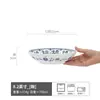 Novo Conjunto de Louça de Cerâmica Estilo Chinês para Jantar de Reunião para Uso Doméstico, Tigelas e Pratos Atacado, Tigelas Grandes, Pratos de Jantar Redondos, Tigelas e Pratos para Sopa