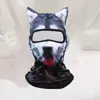 Capuz para Ciclismo ao Ar Livre com Orelhas de Gato, Máscara Facial com Padrão de Animal 3D, Proteção Solar, Capuz com Estampa Digital, Atacado
