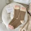 Calcetines de Lana para Mujer en Otoño e Invierno Calentitos Espesos de Rizo a Media Pantorrilla Estilo Japonés Rosa Dulce y Lindos para Chicas Calcetines de Toalla