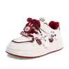 Zapatillas para Niña Primavera Nuevas Estilo Dibujos Animados Zapatos para Niña Zapatos de Piel Transpirables para Niños Mayores con Cierres de Velcro Zapatos para Niñas Pequeñas