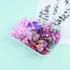 Bolsa de Material DIY Caixa de Flores Eternas Flores Secas Misturadas Vela Aromaterapia Ventilador Manual DIY Bolsa de Pétalas de Flor Porta-Retrato Embossado