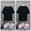 Transfronterizo. Diseño de Marca de Moda 26Ss Estampado de Letras de Herradura. Camisas Casuales de Manga Corta de Moda para Hombres, Mujeres y Parejas