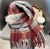 Colección de Bufandas de Mohair de Color Sólido de Otoño e Invierno, Bufandas Atmosféricas Estilo Coreano, Bufandas Chal Ampliadas y Engrosadas al por Mayor