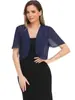 2022 Nuevo Cardigan de Gasa con Mangas Cortas de Verano para Mujer, Top Chaqueta para Mujer, Amazon Europeo y Americano