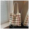 Bolso Tejido de Punto Transfronterizo para Mujer, Gran Capacidad, Nuevo Verano 2026 Versátil Bolso de Hombro para Compras, Bolso Tote de Alta Gama