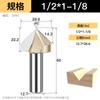 Fresadora para carpintería Huhao con cortador en V de 90 grados, cabezal de corte para ranurado de placas de aluminio y plástico, cortador de fondo redondo plegable integrado en la pared