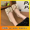 Zapatos Planos sin Cordones de Boca Baja para Mujer para Uso en Exteriores, Mocasines Planos de Color Sólido 2026, Zapatos de Piel Ultra-Suaves con Suela Blanda y Moño