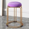 Taburete de Lujo Ligero para Uso Doméstico, Banco Pequeño, Taburete Redondo Simple de Moda, Taburete Bajo Pequeño para Sala de Estar, Taburete Nórdico para Mesa de Comedor, Taburete Pequeño Creativo para Velas