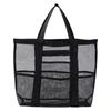 Bolsa de Playa Transfronteriza Portátil para Exteriores Plegable de Malla para Artículos de Tocador Fitness Natación Baño Bolsa de Almacenamiento para Baño