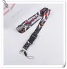Porta gafete de identificación, cordón para teléfono móvil, correa para el cuello cultural, etiqueta tejida bordada de motocicleta, cordón con colgante de llavero de motocicleta
