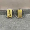 Pegatina de Teléfono de Oro Puro 999 Oro 2mg Princesa Por Favor Hazte Rico Rápido Lámina de Oro Atrae Dinero Pequeño Regalo Promocional Venta al por Mayor desde el Fabricante