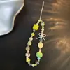 Nova Corrente de Celular Colorida com Contas de Frutas Dopamina, Pulseira de Pulso, Pingente, Câmera CCD, Pingente de Mão, Tendência