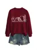Leer es mi sudadera favorita de Amazon Wish de comercio exterior transfronterizo casual versátil para mujer de otoño e invierno