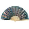Ventoinha de dez polegadas osso 33cm bambu laser kung fu ventilador PVC ventilador atacado tai chi ventilador artesanato